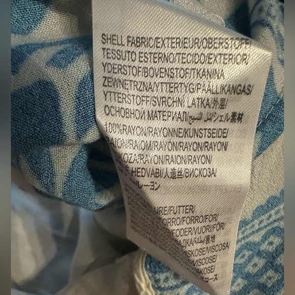 Farm Rio Floral wrap around maxi dress- Red and Blue size S - Picture 13 of 14